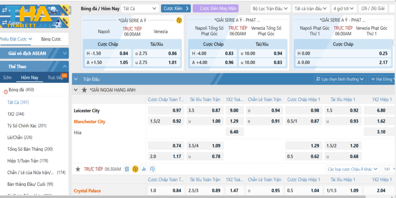 Cá độ thể thao online tại trang chủ Thabet